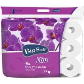 Big Soft Plus Toilettenpapier weiß 2-lagig 160 Stück 24 Stück