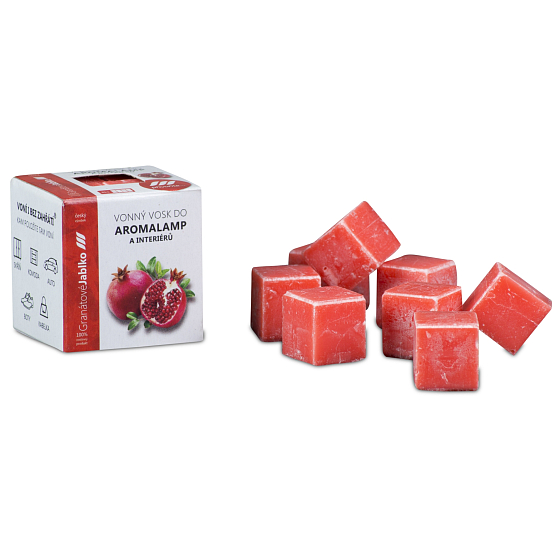Kosak Granatapfel natürliches duftendes Wachs für Aromalampen und Innenräume 8 Würfel 30 g
