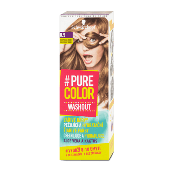 Schwarzkopf Pure Color Washout waschbare Haarfarbe 8,5 Karamellblond