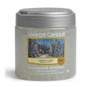 Yankee Candle Candlelit Cabin - Sphären Perlen mit Kerzenduft neutralisieren Gerüche und erfrischen kleine Räume 170 g
