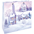 Nekupto Geschenkpapiertüte 23 x 23 cm Weihnachten verschneite Häuser
