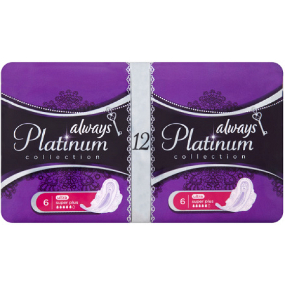 Always Platinum Collection Ultra Super Plus Intimeinsätze 2 x 6 Stück