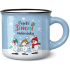 Nekupto Weihnachts-Minibecher Fröhlicher Winterspaß - Schneemänner 100 ml
