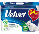 Samt Aloe Vera Soft Weißes Toilettenpapier 3lagig 24 Stück