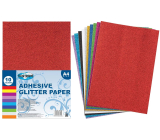 Ditipo Selbstklebendes farbiges Glitzerpapier A4 210 x 297 mm 10 Blatt