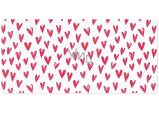 Albi Grußkarte Umschlag - Geldumschlag, Tapete mit Herzen 9 x 19 cm