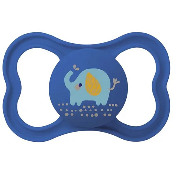 Mam Air Silikon Schnuller blau mit Elefant 6m+