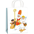 Geschenkpapiertüte 32 x 26 x 12,7 cm Weihnachtsengel, Nikolaus, Teufel