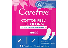 Carefree Cotton Flexiform Slipeinlagen, 56 Stück