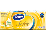 Zewa Softis Soft & Sensitive 4-lagige Papiertaschentücher, 10× 9 Stück
