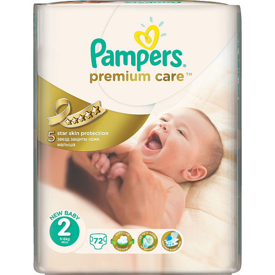 Pampers Premium Care 2 Mini 3-6 kg Windelhöschen 72 Stück