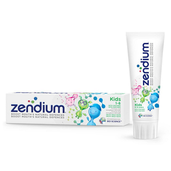 Zendium Kids Zahnpasta 1-6 Jahre für Kinder 75 ml
