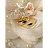 Nekupto Geschenk Papiertüte 23 x 18 x 10 cm Beige, Perlen und Ringe