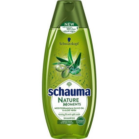Schauma Nature Moments Mediterranes Olivenöl und Aloe Vera Regenerierendes Anti-Finger-Haarshampoo 400 ml