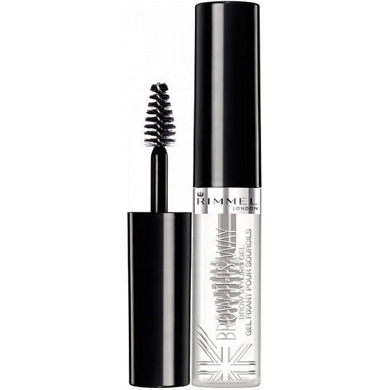 Rimmel London Brow This Way Braun Styling Augenbrauengel Mascara 004 Klar 5 ml