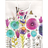 Nekupto Geschenk Papiertüte 23 x 18 x 10 cm Cartoon Blumen 1366 02 KFM