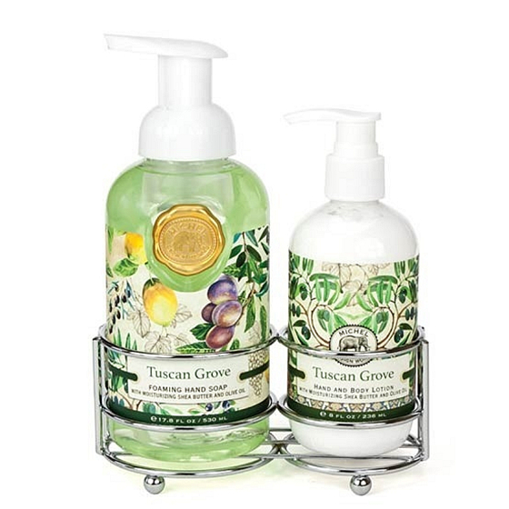 Michel Design Works Tuscany Paradise schäumende flüssige Handseife 530 ml + Hand- und Körperlotion 236 ml, Kosmetikset