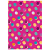 Ditipo Geschenkpapier 70 x 200 cm Rosa, farbige Kreise