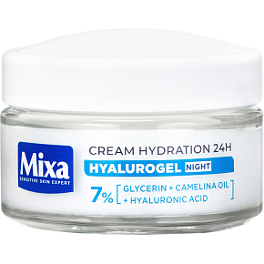 Mixa Sensitive Skin Expert Hyalurogel Nachtcreme, 50 ml