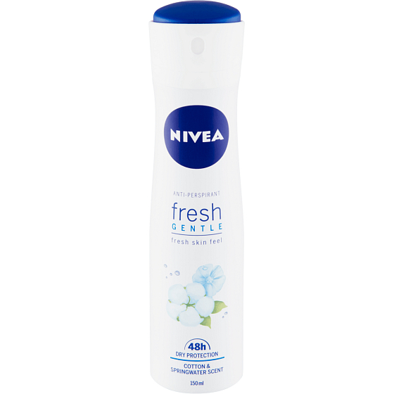 Nivea Fresh Sanftes Antitranspirant Deodorant Spray für Frauen 150 ml