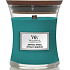 WoodWick Wacholder & Fichte Duftkerze mit Holzdocht und Deckel Glas klein 85 g