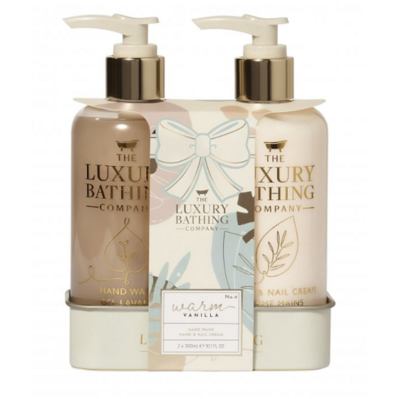 Grace Cole Vanilla Handcreme 300 ml + flüssige Handseife 300 ml, Kosmetikset für Frauen