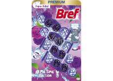 Bref Color Me Time Edition Paper Artist WC-Block für hygienische Sauberkeit und Frische Ihrer Toilette, Farben Wasser lila 4 x 50 g