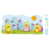 Arch Osteraufkleber, statische Fensterfolie ohne Kleber Enten im Blumen 35 x 16 cm