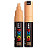 Posca Universal-Acrylmarker mit breiter, geschnittener Spitze 8 mm Hellorange PC-8K