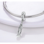 Sterling Silber 925 Religiöse Charms Unsere Liebe Frau von Lourdes, Armband Anhänger