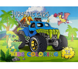 Ditipo Ausmalbilder für Kinder Cars Jurassic Cars 10 Seiten A4 210 x 297 mm