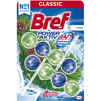 Bref WC blok Power Aktiv Kiefer, 2× 50 g