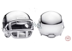 Charm Sterlingové stříbro 925 Helma americký fotbal, symbol odvahy a síly, korálek na náramek sport