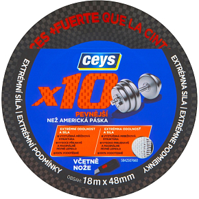 Ceys Professionelle Klebeband x10, 18 m × 48 mm