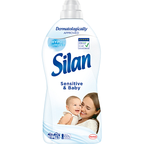 Silan Weichspüler Sensitive & Baby 76 Wäschen, 1672 ml