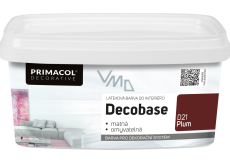 Primacol Decorative Decobase waschbare Malerfarbe, D21 Pflaume, 1 l