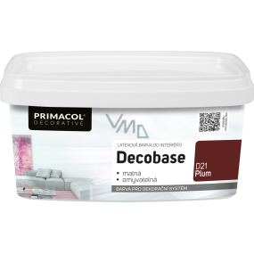 Primacol Decorative Decobase waschbare Malerfarbe, D21 Pflaume, 1 l Primacol Decorative Decobase waschbare Malerfarbe, D21 Pflaume, 1 l