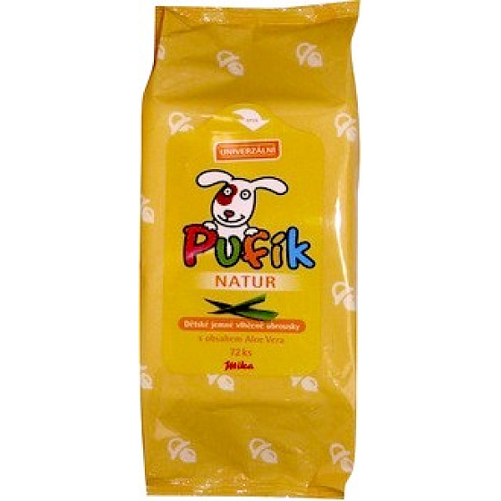 Mika Puff Natur Aloe Vera Feuchttücher 72 Stück