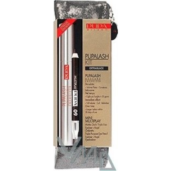 Pupa Pupalash Kit extra schwarze Wimperntusche 11 ml + Augenstift Mini 0,8 g Set