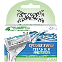 Wilkinson Sword Quattro Titanium Sensitive Ersatzklingen 4 Stück