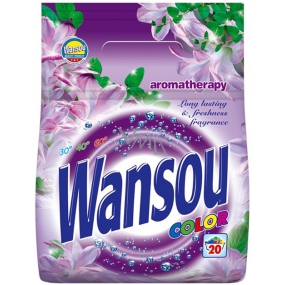 Wansou Aromatherapie Farbwaschpulver für farbige Wäsche 20 Dosen 1,4 kg