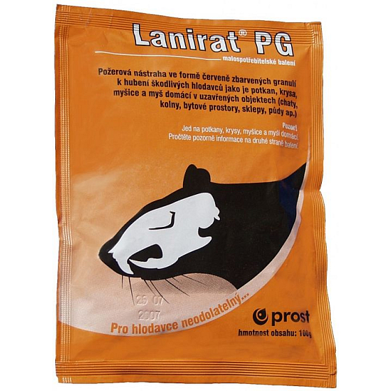 Prost Lanirat PG Granulat zum Abtöten von Ratten, Ratten, Mäusen und Hausmäusen 100 g