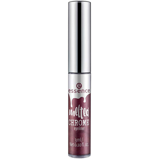 Essence Melted Chrome flüssiger Eyeliner 03 Platinum Beauty 3 ml