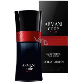 Giorgio Armani Code A-Liste Eau de Toilette für Männer 50 ml