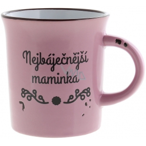 Albi Keramiktasse mit der Aufschrift "The Greatest Mother", pink 320 ml