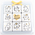 Nekupto Schokoladenpuzzle Valentinstag Katzen 9 x 5 g, 11 x 11,5 x 0,7 cm