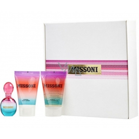 Missoni Missoni parfümiertes Wasser für Frauen 5 ml + Duschgel 25 ml + Körperlotion 25 ml, Geschenkset