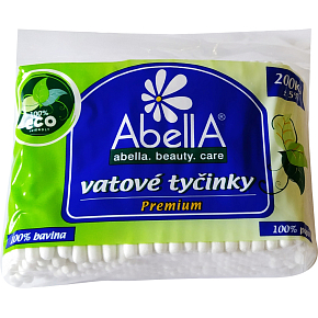 AbellA Premium ECO Wattestäbchen Beutel, 100 Stück