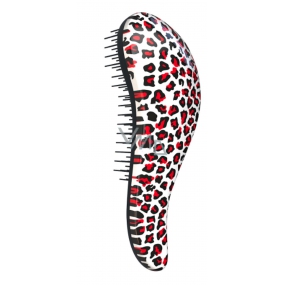 Dtangler Detangling Brush Brush zum einfachen Kämmen von Haaren 18,5 cm Leopard Pink Leopard Pink