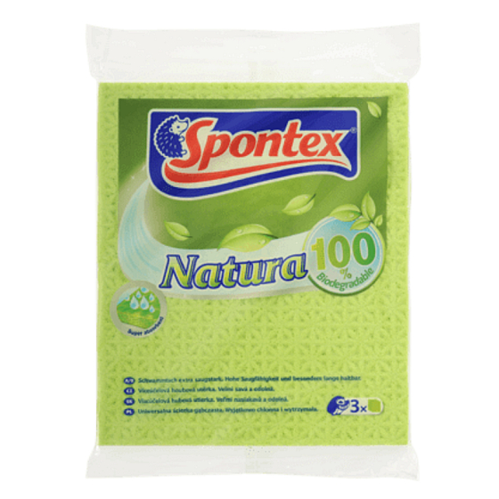 Spontex Natura Schwammtuch Mehrzwecktücher 3 Stück